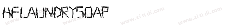 HFLaundrySoap字体转换