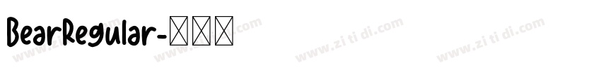 BearRegular字体转换