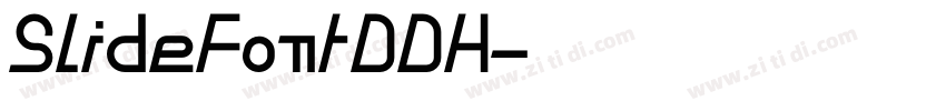 SlideFontDDH字体转换
