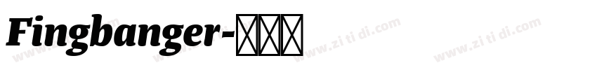 Fingbanger字体转换