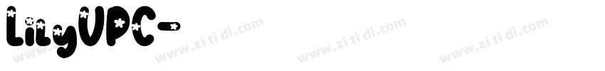 LilyUPC字体转换