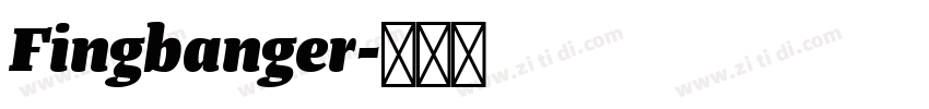 Fingbanger字体转换