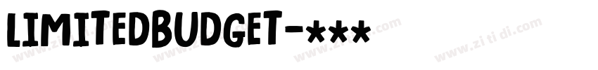 LimitedBudget字体转换