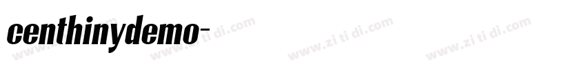 centhinydemo字体转换