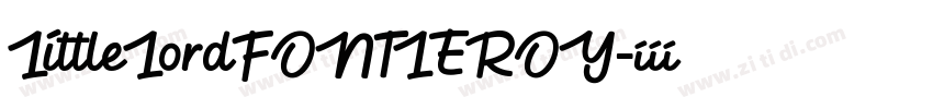 LittleLordFONTLEROY字体转换