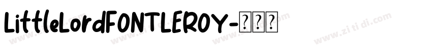 LittleLordFONTLEROY字体转换