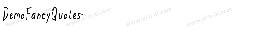 DemoFancyQuotes字体转换