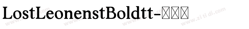 LostLeonenstBoldtt字体转换