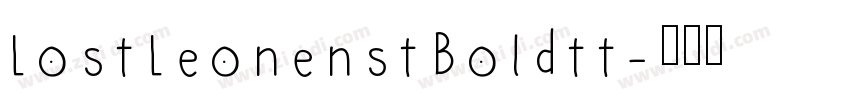 LostLeonenstBoldtt字体转换