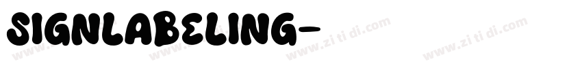 SIGNLABELING字体转换