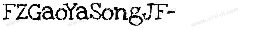 FZGaoYaSongJF字体转换