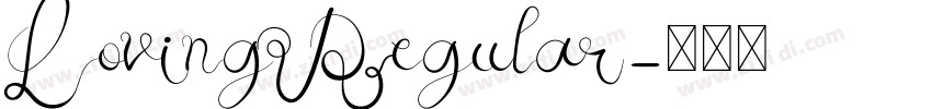 LovingRegular字体转换