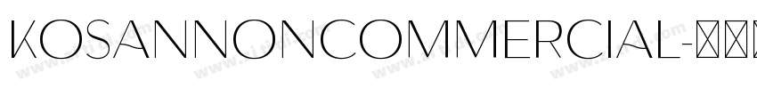 KosanNonCommercial字体转换