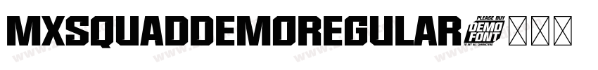 MXSQUADDemoRegular字体转换