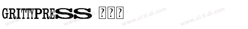 GrittyPress字体转换