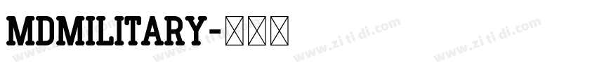 MDMilitary字体转换
