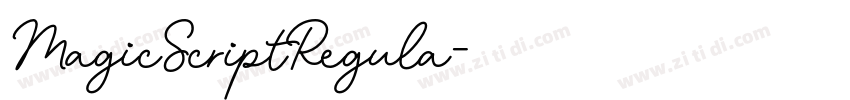 MagicScriptRegula字体转换
