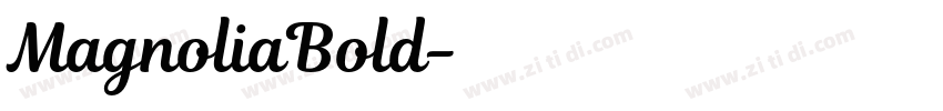 MagnoliaBold字体转换