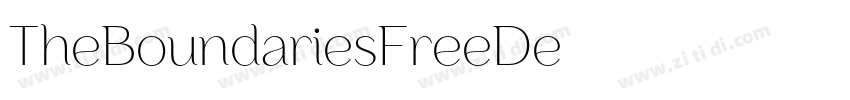TheBoundariesFreeDe字体转换