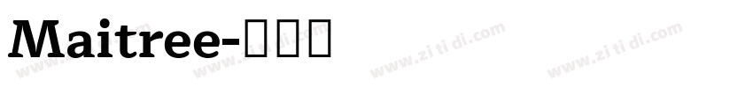 Maitree字体转换