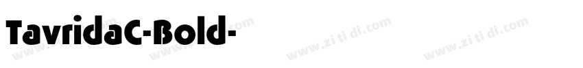 TavridaC-Bold字体转换