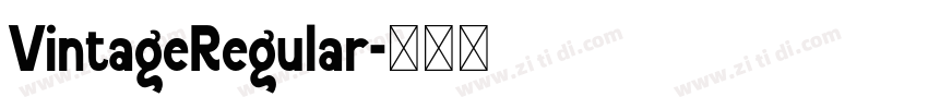 VintageRegular字体转换