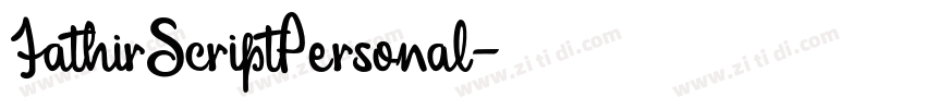 FathirScriptPersonal字体转换