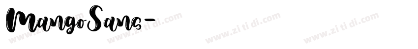 MangoSans字体转换