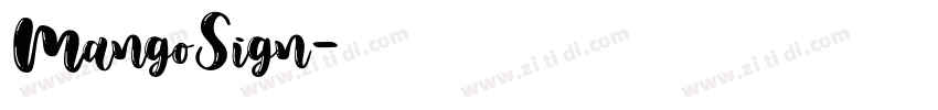 MangoSign字体转换