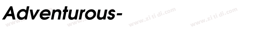 Adventurous字体转换