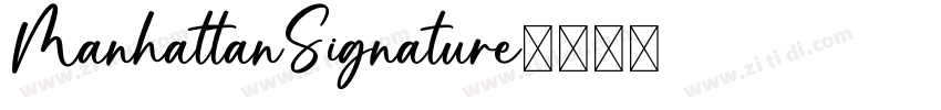 ManhattanSignature字体转换