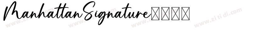 ManhattanSignature字体转换
