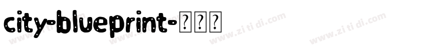 city-blueprint字体转换