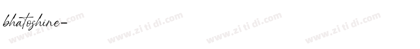 bhatoshine字体转换