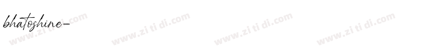 bhatoshine字体转换