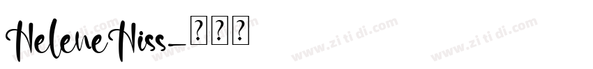 HeleneHiss字体转换