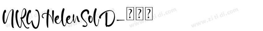 URWHelenSolD字体转换
