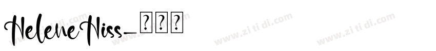 HeleneHiss字体转换