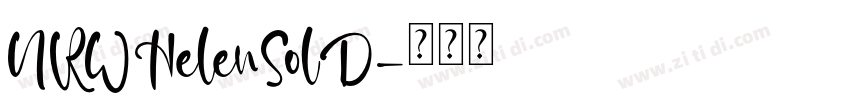 URWHelenSolD字体转换