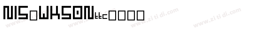 NIS_WKS0Nttc字体转换