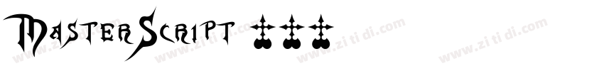 MasterScript字体转换