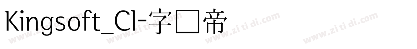 Kingsoft_Cl字体转换