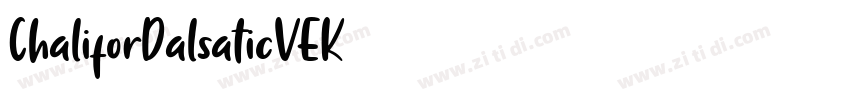 ChaliforDalsaticVEK字体转换
