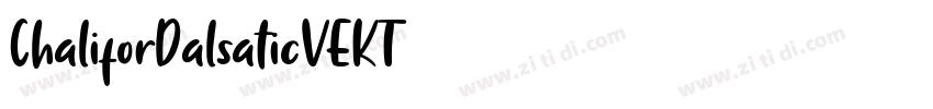 ChaliforDalsaticVEKT字体转换
