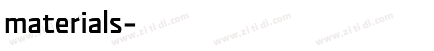 materials字体转换