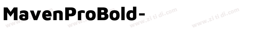 MavenProBold字体转换