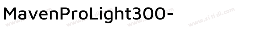 MavenProLight300字体转换