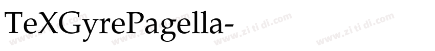 TeXGyrePagella字体转换