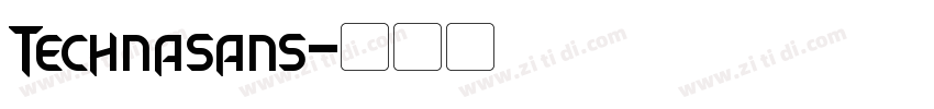 Technasans字体转换