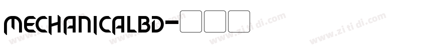 mechanicalbd字体转换